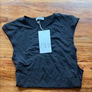 Zara black Women's bodysuit Medium NWT